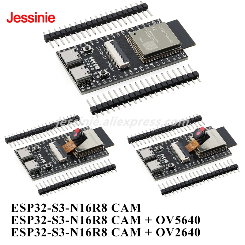 ESP32-S3 CAM Entwicklungsboard Mit WiFi & Bluetooth – N16R8 + OV2640/OV5640 Kamera – Ideal Für DIY-Projekte