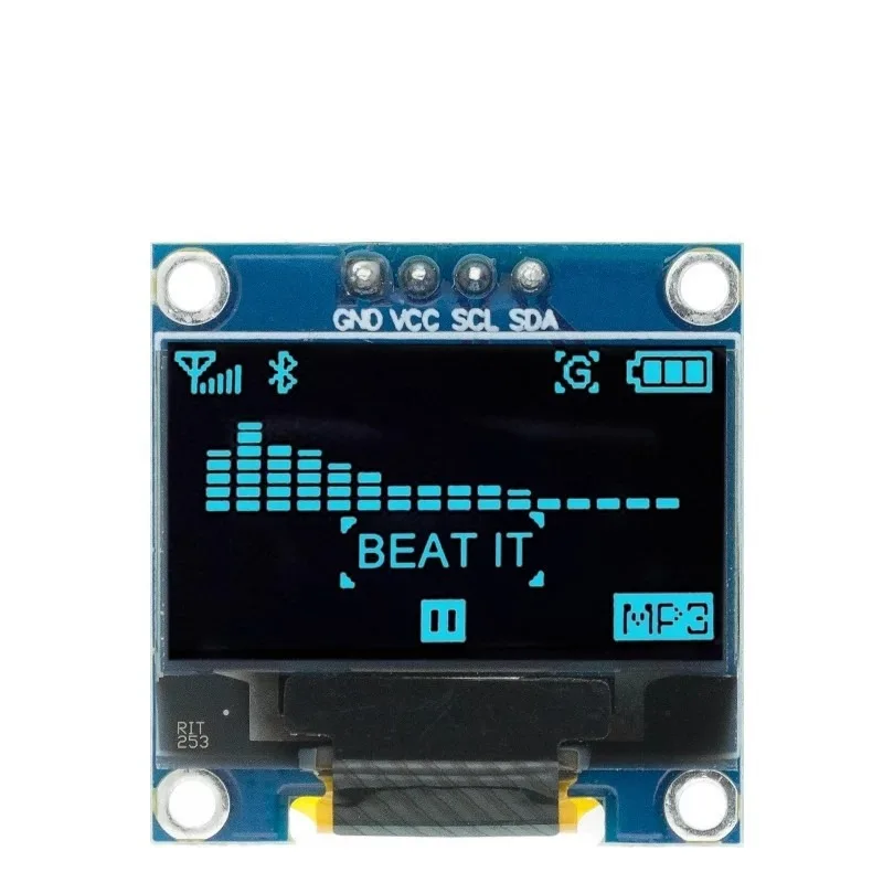 0.96 Inch Dual Color OLED Display Module IIC Communication For 51 Microcontroller-10pcs
