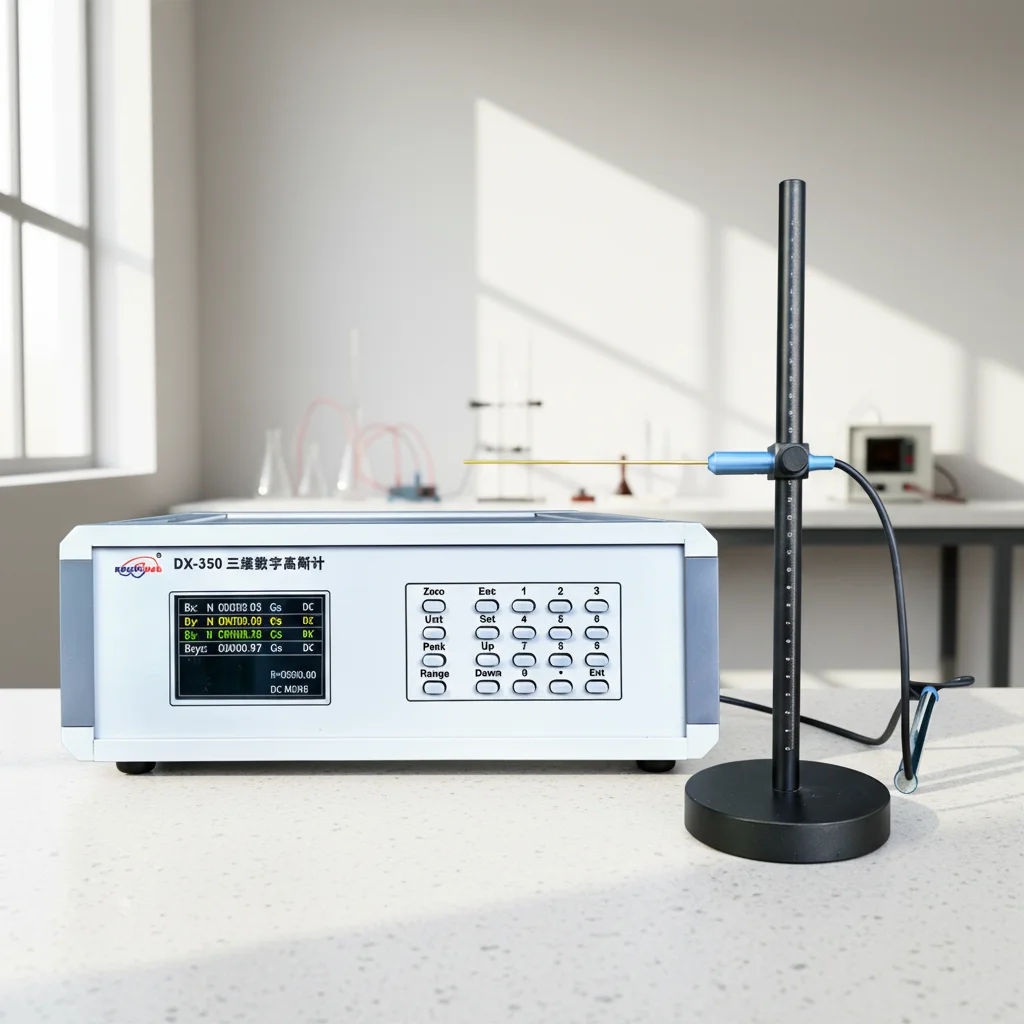 DX-350 3D Digital Gaussmeter with Probe for 3-Axis Magnetic Field Measurement OEM Customizable 3-Year Warranty