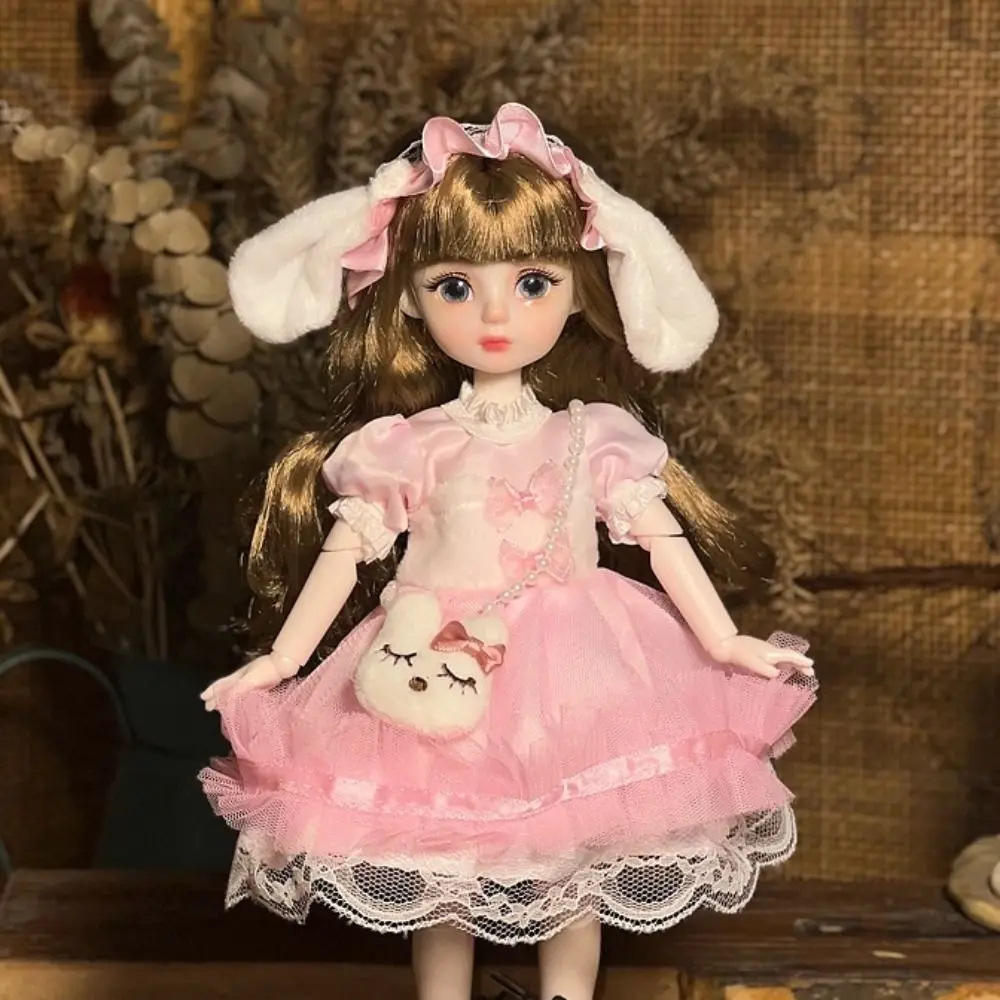 1 Set 1/6 SD 30cm Bjd Doll with Clothes Attractive Eyes Long Hair Princess Dress Up BJD Dolls Anime Elegant