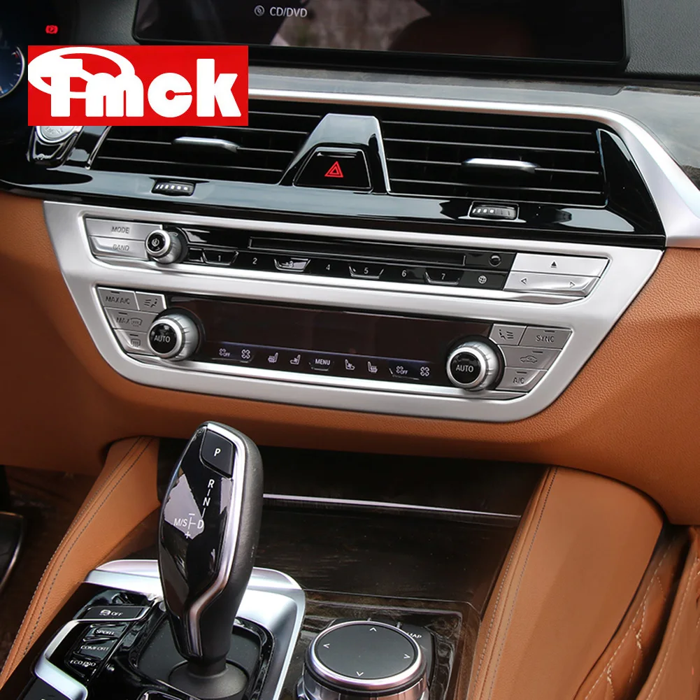 For BMW 5 Series G30 2017 2018 2019 2020 2021 2022 Car Accessories Central Control Air Conditioning Button CD Panel Trim Cover