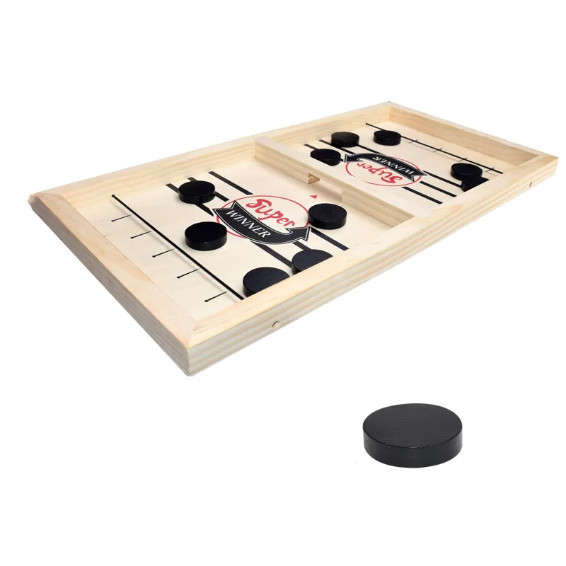 

Fast Hockey Sling Puck Game Fun Party Board Game Toy for Adults and Kids Perfect for Family Gatherings and Game Nights