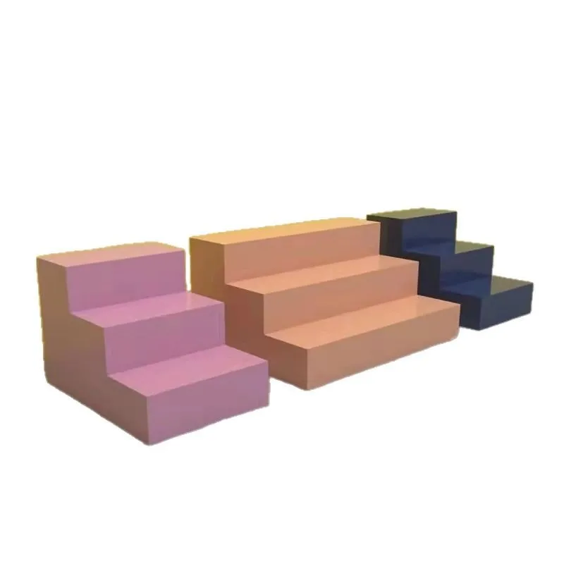 Step island cabinet, trapezoidal shelf, shelf table, flower gift cabinet, stepped shoe rack, cosmetic display cabinet