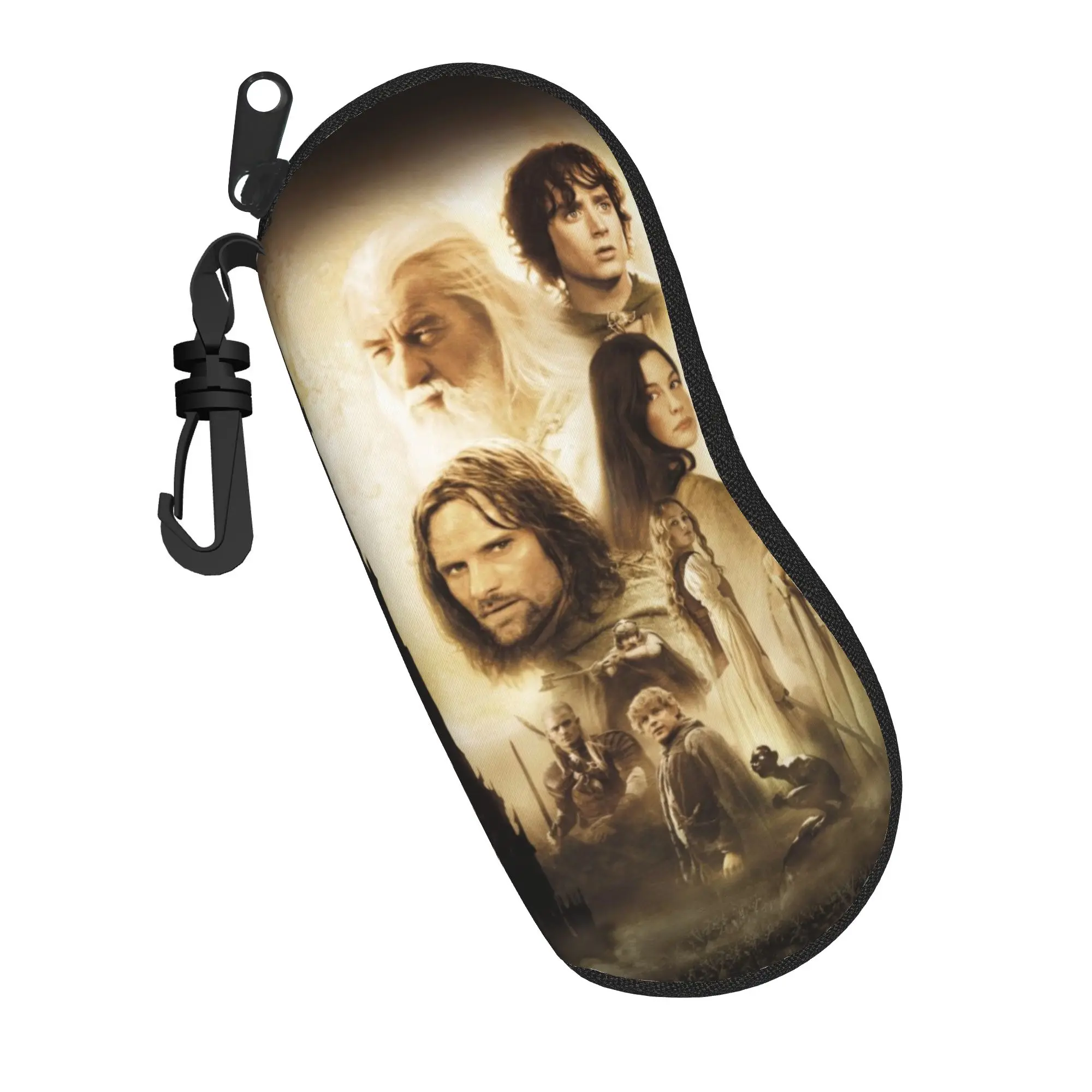 Lord of The Rings Gollum Brillenetui, Unisex, tragbar, mit Reißverschluss, Brillenetui, Ultra-Etui für Augenkontaktlinsen