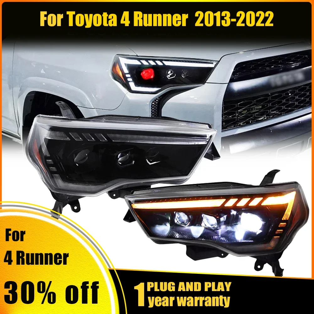 Car Lights for Toyota 4Runner LED Headlight 2013 2014 2015 2016 2017 2018 2019 2020 2021 2022 HeadLamp Accessories Plug and play