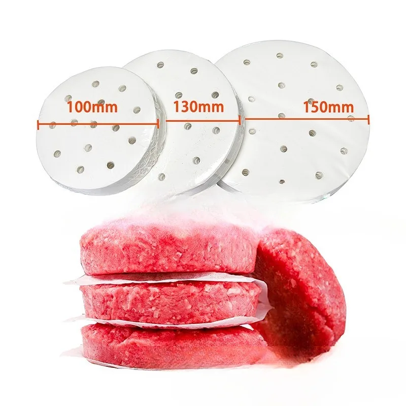 

Steamer paper Thickened baking paper Household backing Buns pad Round silicone Holes 500 sheets