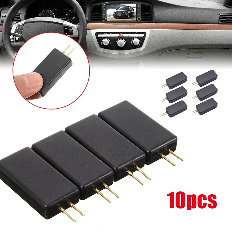 1/ 10Pcs Universal Car Airbag Simulator Detection Tool Emulator Resistor Bypass Fault Finding Diagnostic Air Bag SRS Repair Tool