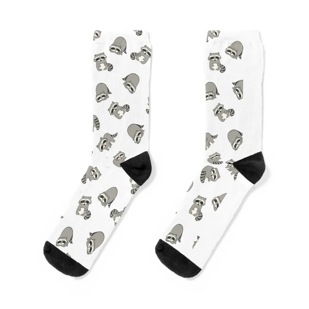 

Raccoon pattern Socks fashionable compression christmas stocking Socks Ladies Men's