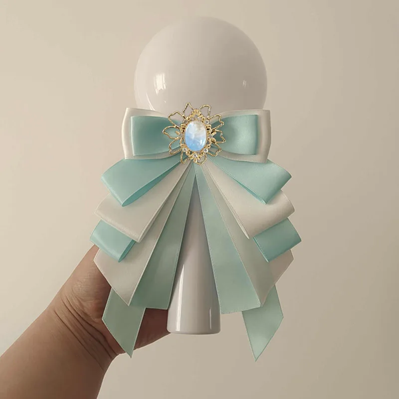 

Bows for Concert Original Handmade Glow Stick Hand Light Accessories Ribbon Crown Rhinestone Lolita Women's Shirt Collar Flowers