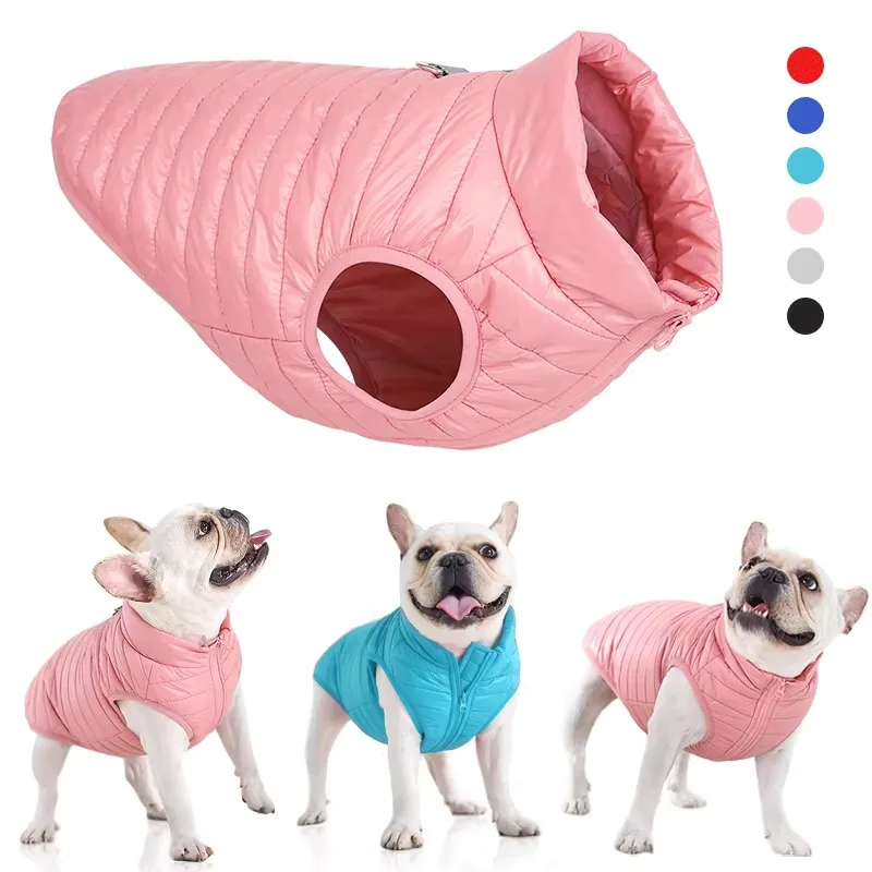 

Dog Down Jacket Winter Warm Dog Clothes for Small Dogs Waterproof Pet Coat Puppy Cats Vest French Bulldog Chihuahua Pug Outfits