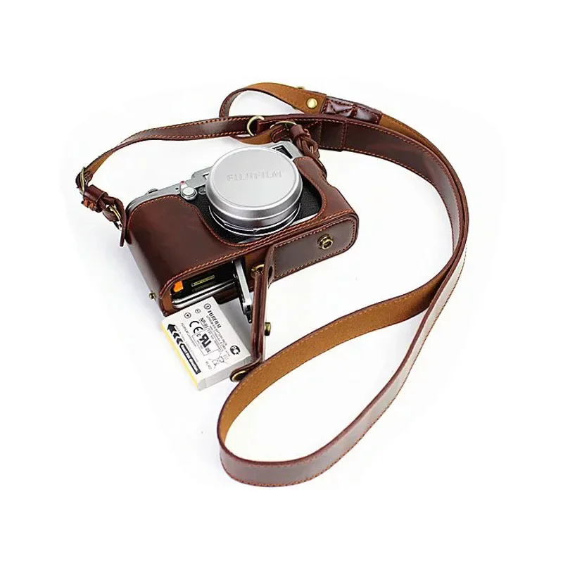 Luxe PU Lederen Camera Tas Voor Fujifilm Fuji X100 X100S X100T X100V X100F XA5 XA7 XA20 XT100 XT200 XT10 XT1 XF10 XS10