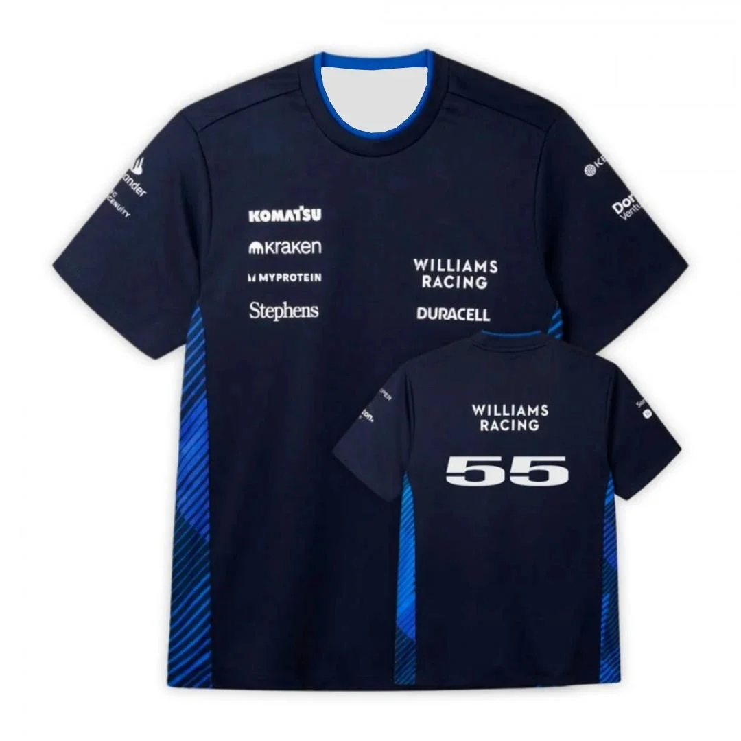 

2025 F1 Williams Racing Team T - Shirt Carlos Sainz Formula One Alex Albon 2025 T - Shirt Men's, Women's MOTO
