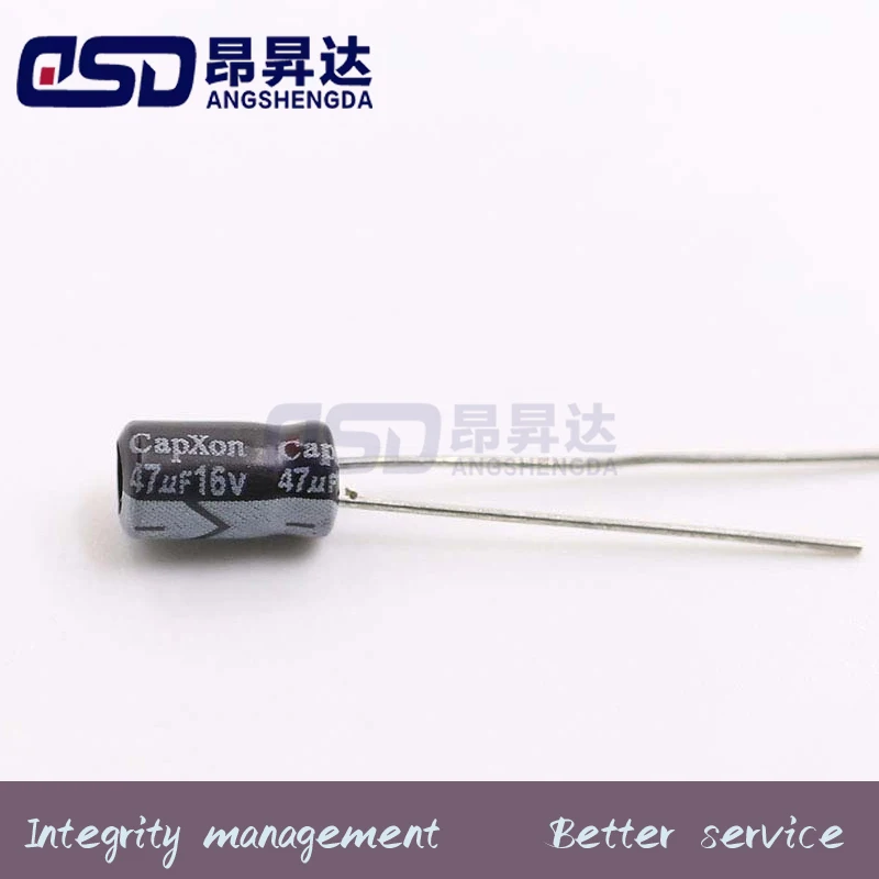 10pcs/lot hrough-Hole Electrolytic Capacitor 47uF 16V 4*7 20%