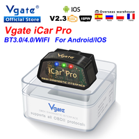 elm327 WIFI Bluetooth 4.0 for Android/IOS Vgate iCar Pro OBD 2 OBD2 Car diagnostic Scanner Auto Scan Tool ODB2 PK ELM 327 V 1 5