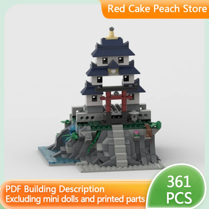 

City Street View Model MOC Building Bricks Temple Architectural Modular Technology Children Holiday Gifts Assemble Toys Suit