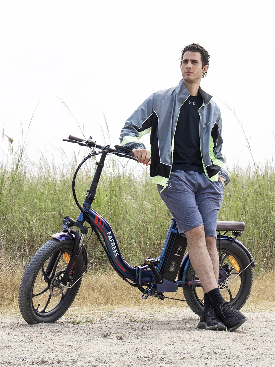 Fafrees F20 Pro E-bike mit 36V 20Ah Abnehmbarer Akku, 20x3,0 Zoll Faltbares Elektrofahrrad, 7-Gang, 25km/h und 75-100km Reichweite
