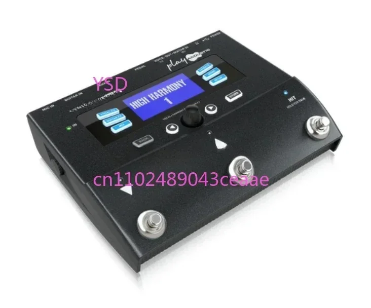 TC Helicon Play Acoustic 3 Button Stompbox With BodyRez Looping For Vocal Acoustic Guitar Effects Vocal Performance