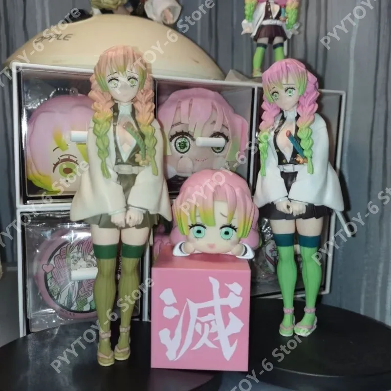 

Bandai Original Genuine 16CM Anime Figure Demon Slayer Kanroji Mitsuri Figure Model Toy Room Decorative Ornaments Birthday Gift