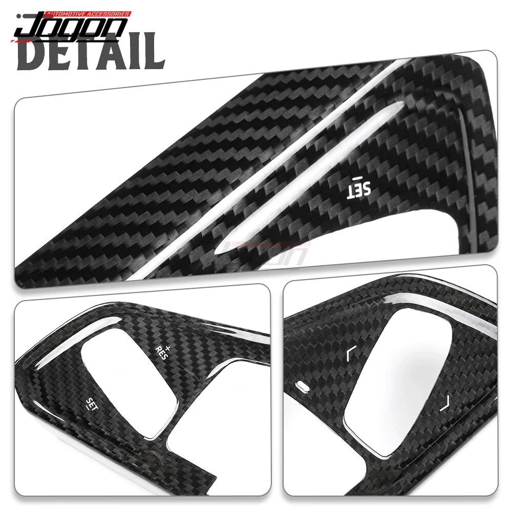 Real Dry Carbon Interior Steering Wheel 3 Buttons Cover For Chevy For Chevrolet Corvette C8 Stingray Coupe 3LT 1LT Z06 Z51 2024+
