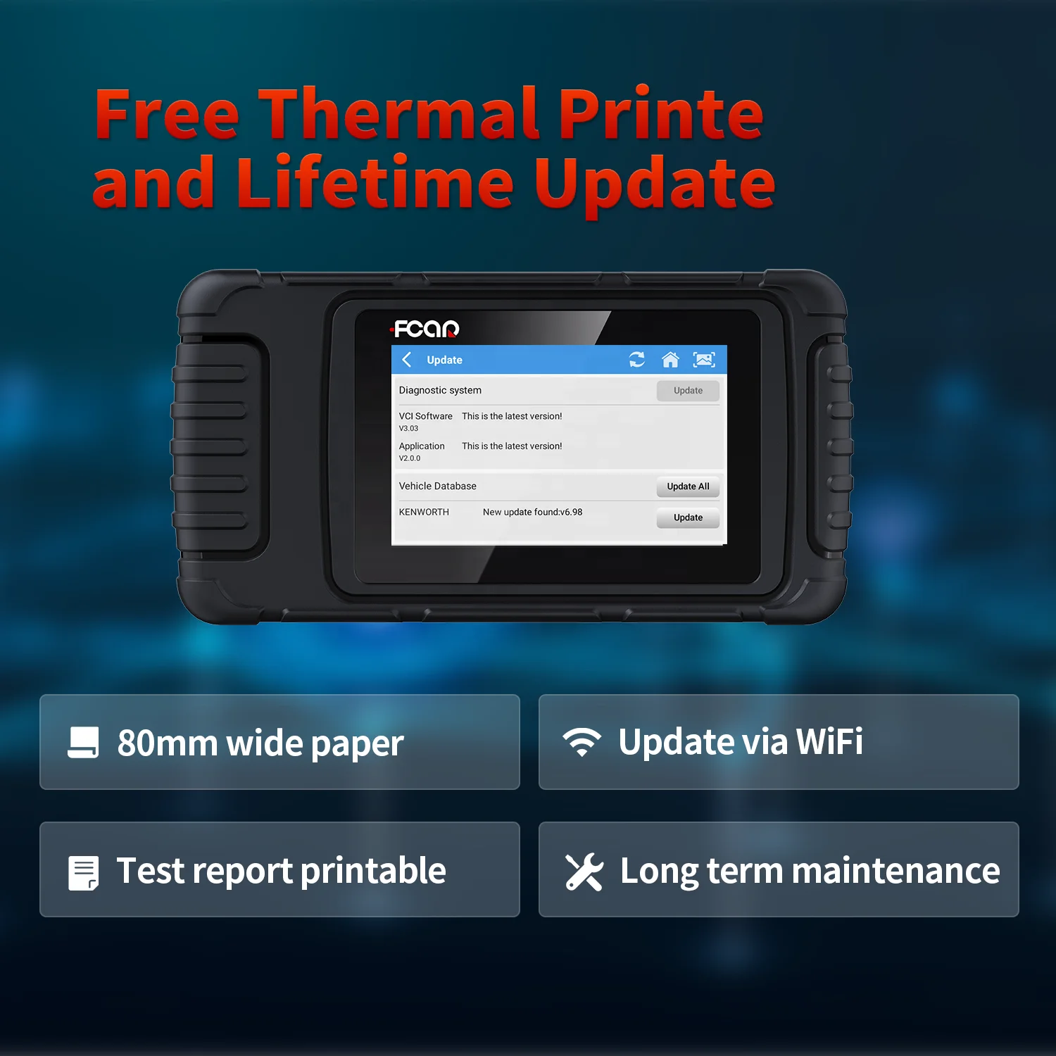 HDS 600 Heavy Duty Truck Scanner Car Diagnostic Tool DPF Reset Pin Detect Code Reader for All Cars 12V 24V