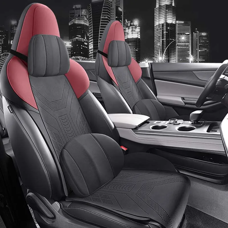 Car Seat Cover Specific Customize for Changan CS55 plus Suede Breathable Saddle Cushion for Car Seat