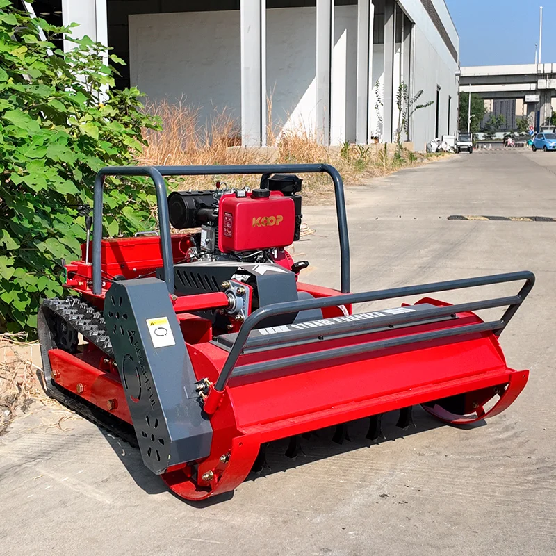 تخصيص جودة عالية flail جزازة العشب التحكم عن بعد ذكي آلة تقطيع العشب روبوت بكرة آلة تقطيع الفراشي شهادة CE