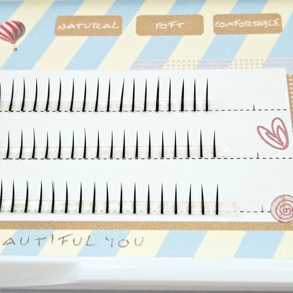 Moda 5mm segmentado cílios inferiores diy transferência de maquiagem extensão de cílios falsos de longa duração curto cílios inferiores feminino