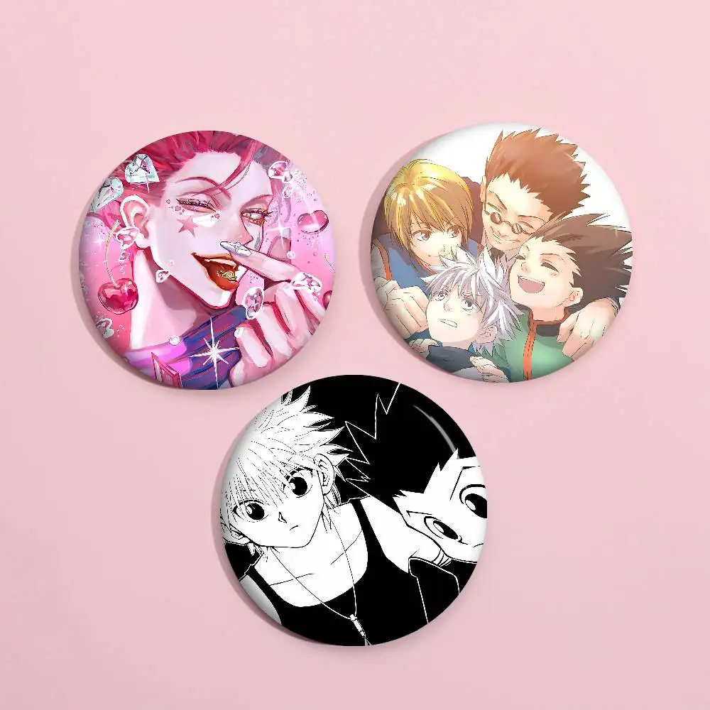 Anime HUNTER×HUNTER Anime Creative Tinplate Soft Button Pins Animal Icon Brooch Lapel Backpack Badge Accessories Pin