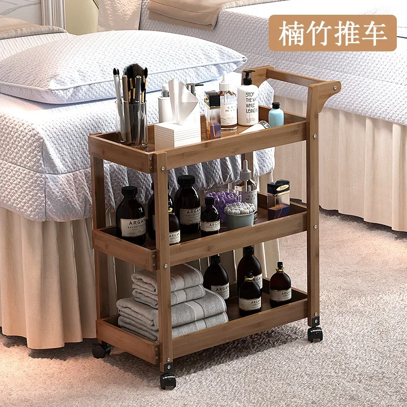 Silk Air Wooden Tool Cart Three-layer and Four-layer Art Student Special Painting Cart Upgraded New Reinforced Multifunctional P
