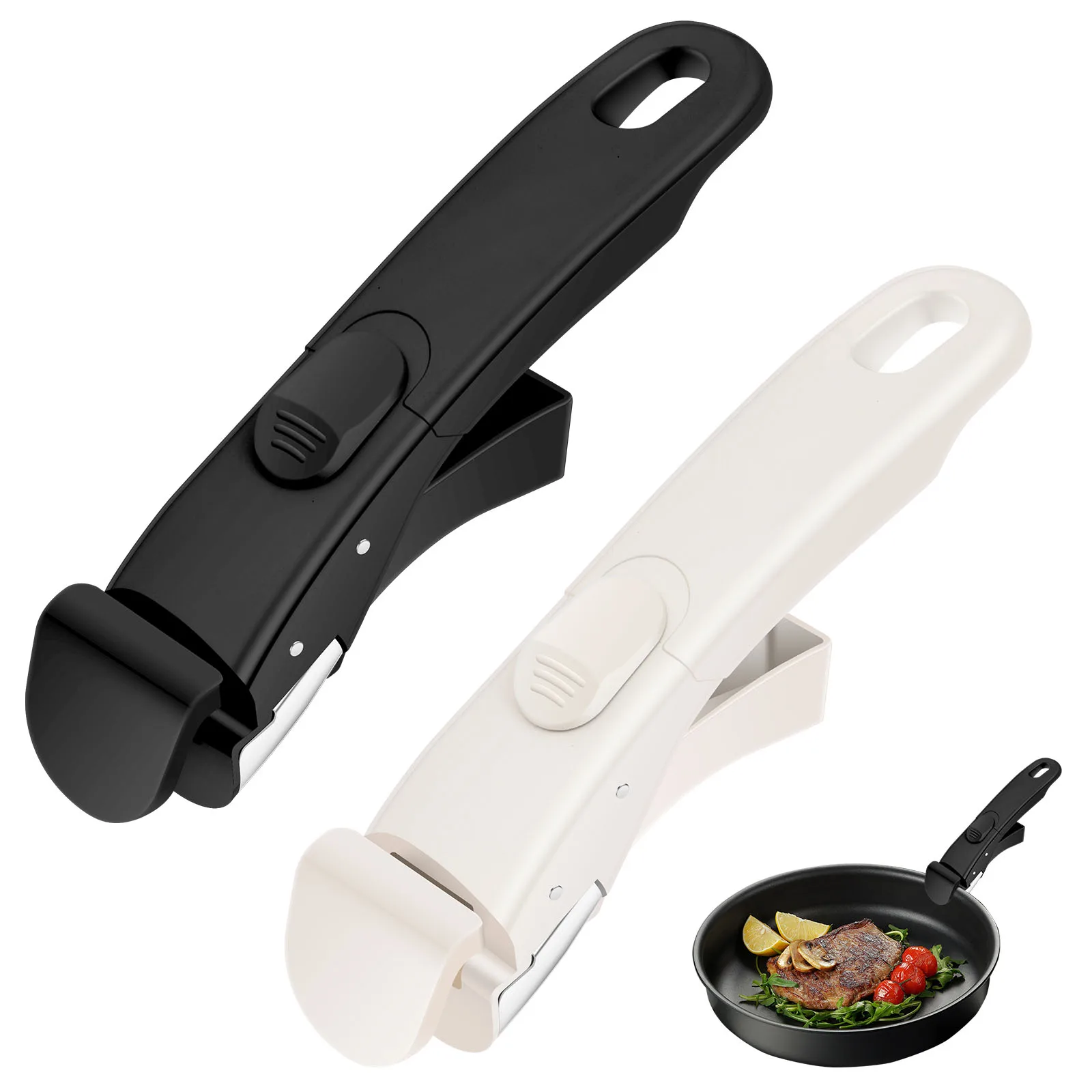 

2 Pcs Detachable Cookware Handle Universal Pot Handle Non-slip Pot and Pan Replacement Handles for Kitchen Outdoor Camping Tools