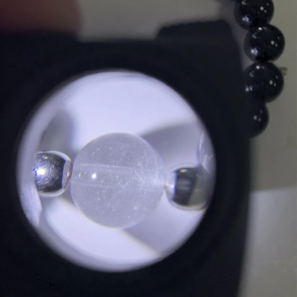 Увеличительное стекло, принадлежности для ювелирных изделий со светодиодной подсветкой/брелок, кольцо, карман, портативная лупа с 45-кратным увеличением, ювелирные инструменты