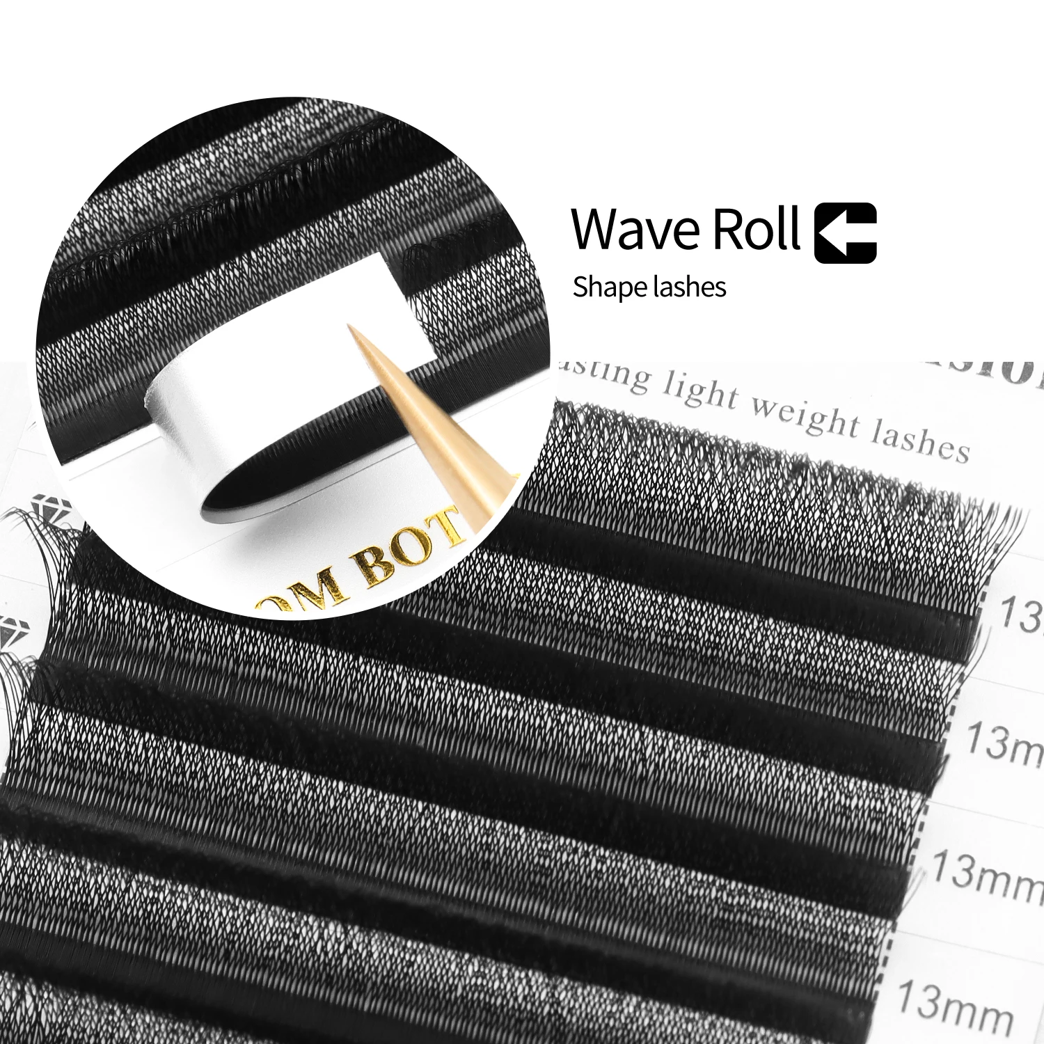 XIUSUZAKI U/W 3D W Wimpernverlängerung U-förmige 3DW vorgefertigte Volumenfächer Wimpernverlängerungen individuelle falsche Wimpern Make-up-Tools