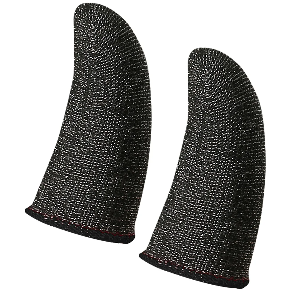 

2 Pcs Left and Right Thumb Invisible Picking Bass Finger Protectors Sleeves Guitar Fingertip Cot Fiber Child