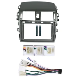 9 Inch 2 Din Car Radio Stereo Panel Mounting with Harness Cable For Toyota Corolla 2009-2013