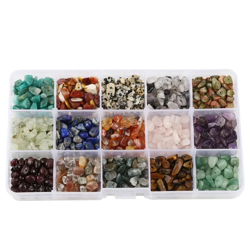 DIY Pure Natural Gravel Natural Stone Loose Beads Mixed One Boxed Clothing With Loose Beads