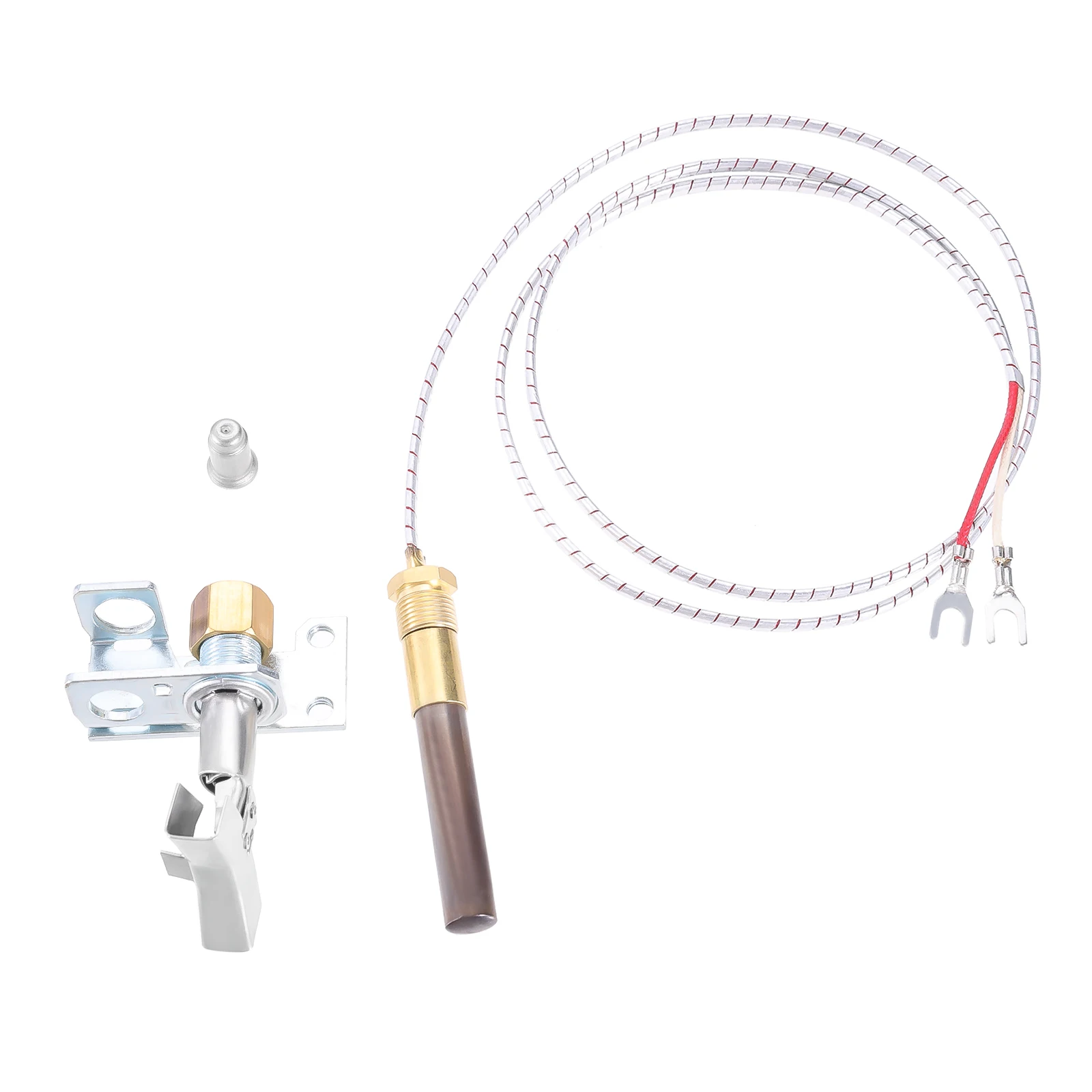 

Pilot Burner and Thermopile Assembly 36 inch Aluminum Thermopile 250-750 MV with Natural Gas & Propane Gas Pilot Orifice