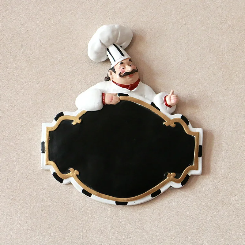 

Homhi Chef Vintage Wall Message Board Kitchen Restaurant Decoration Accessories Aesthetic Room Decor HQM-005