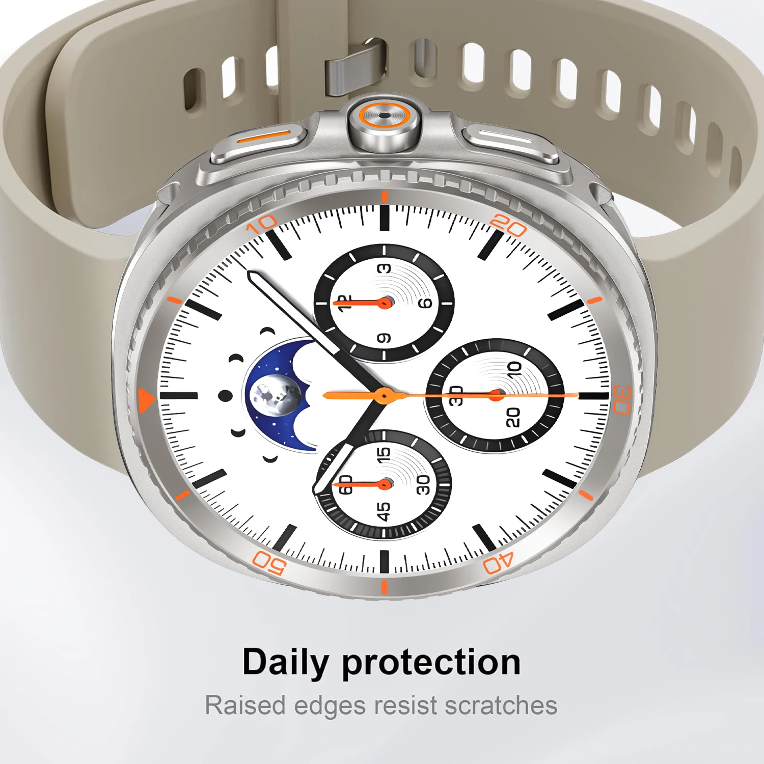 حافظة واقية لساعة سامسونج جالاكسي 8 40 مللي متر بدون شاشة غطاء معدني صلب لساعة جالاكسي 8 44 مللي متر ملحقات ممتص الصدمات #4