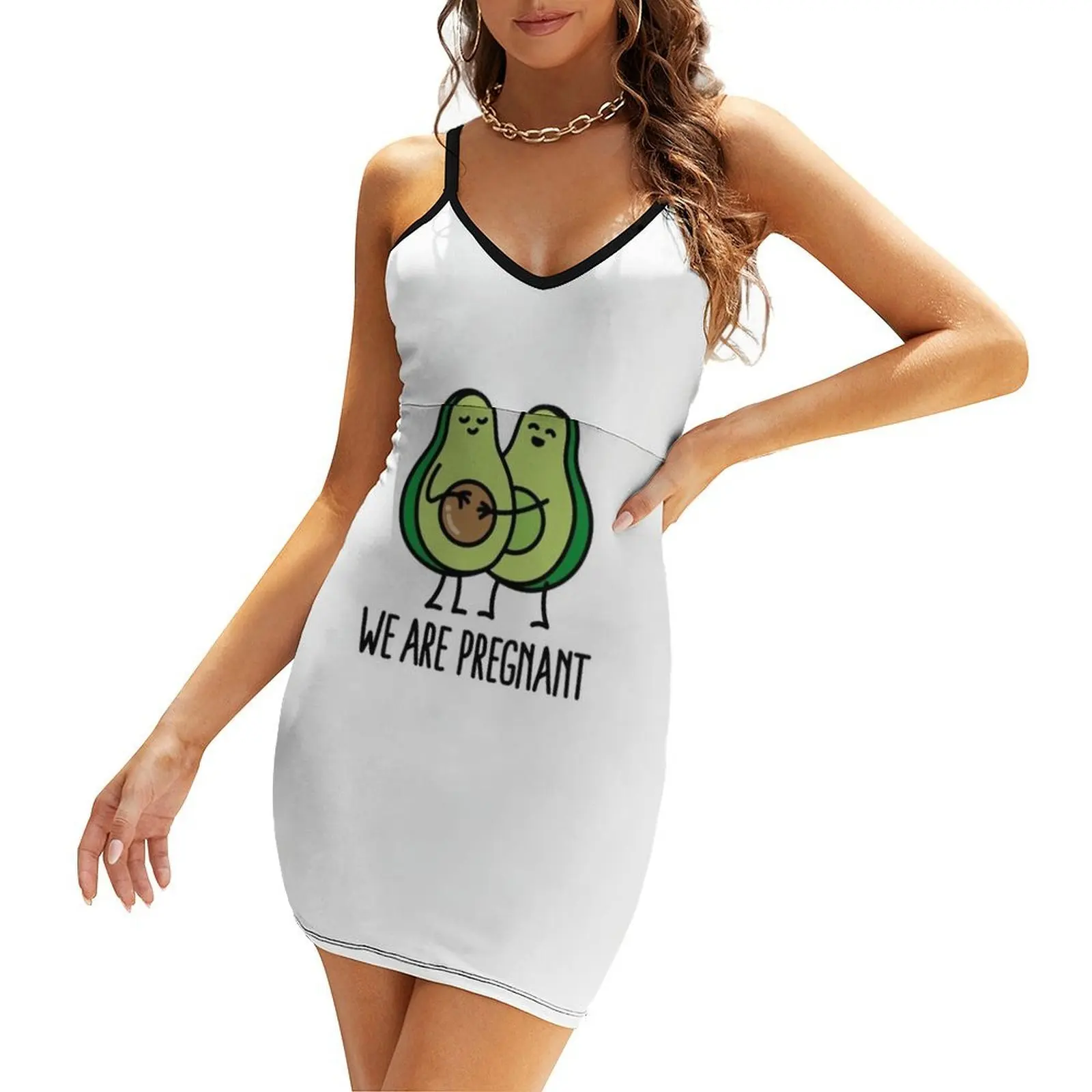 

We are pregnant - Avocado Sling Dress dresses for women dress for woman evening dress woman Party dresses
