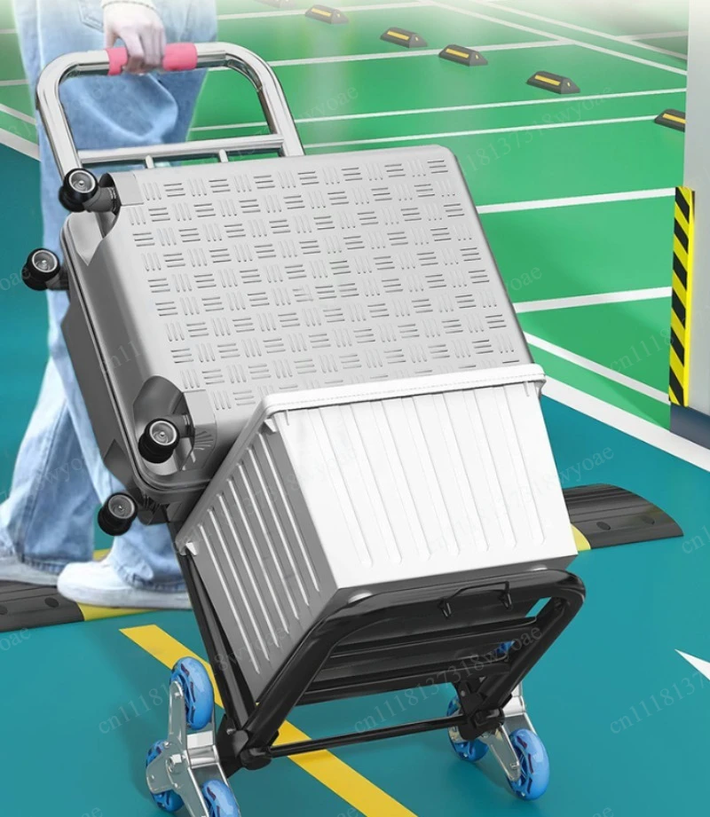Stair Climbing Artifact Moving Cart Lifting Heavy Loads, Building Luggage Trolley, Portable Foldable Household Puller