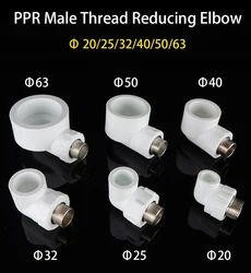 20/25/32/40/50/63mm PPR Elbow Male Thread 1/2 3/4 1 1.2 1.5 2