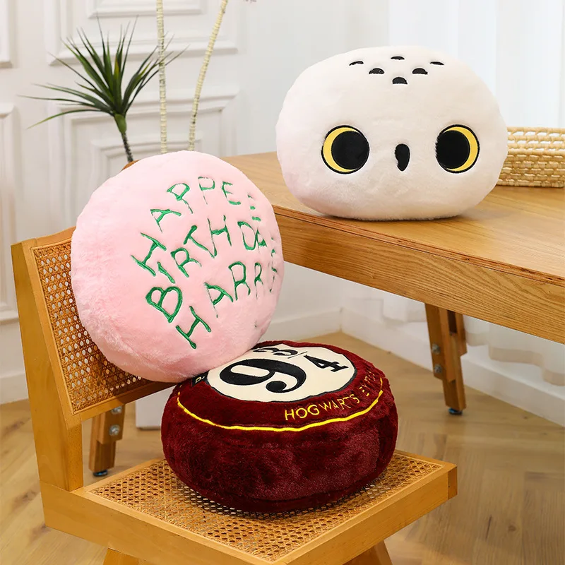 3 Styles 40cm Cute Harry Potter Hedwig Soft Scarf Owl Anime Pillow Cushion Collection Room Decor Birthday Gift view 2