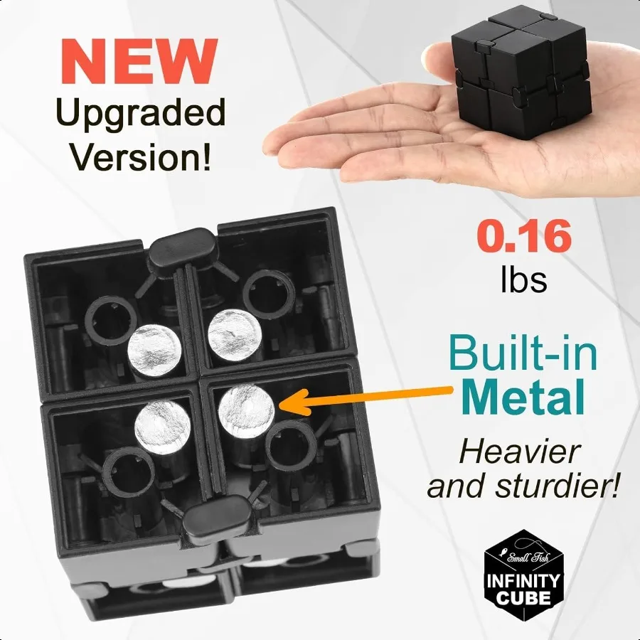 Infinity Cube Sensory Fidget Toy EDC Fidgeting Game for and Adults Cool Mini Gadget Best for Str and Anxiety Relief and Kill Ti