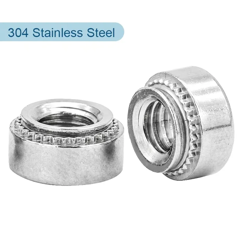 New 100Pcs Self Clinching Nut M2 M3 M4 M5 M6 M8 M10 M12 Stainless Steel Zinc Plated Press Insert Rivet Nuts