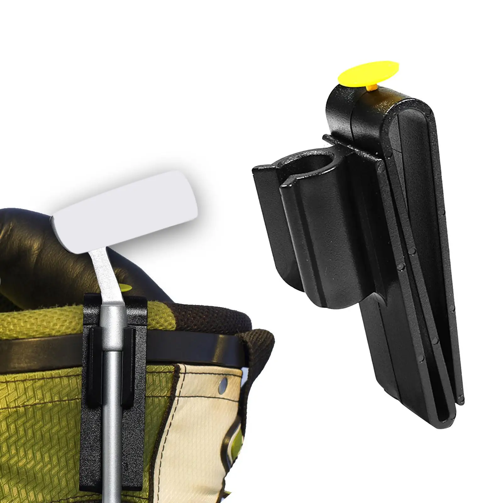 Golf Club Bag Holder Clip Putting Clip Golf Club Bag Clip on Putter Holder for Hitting Putting Practice Outdoor Training Adults