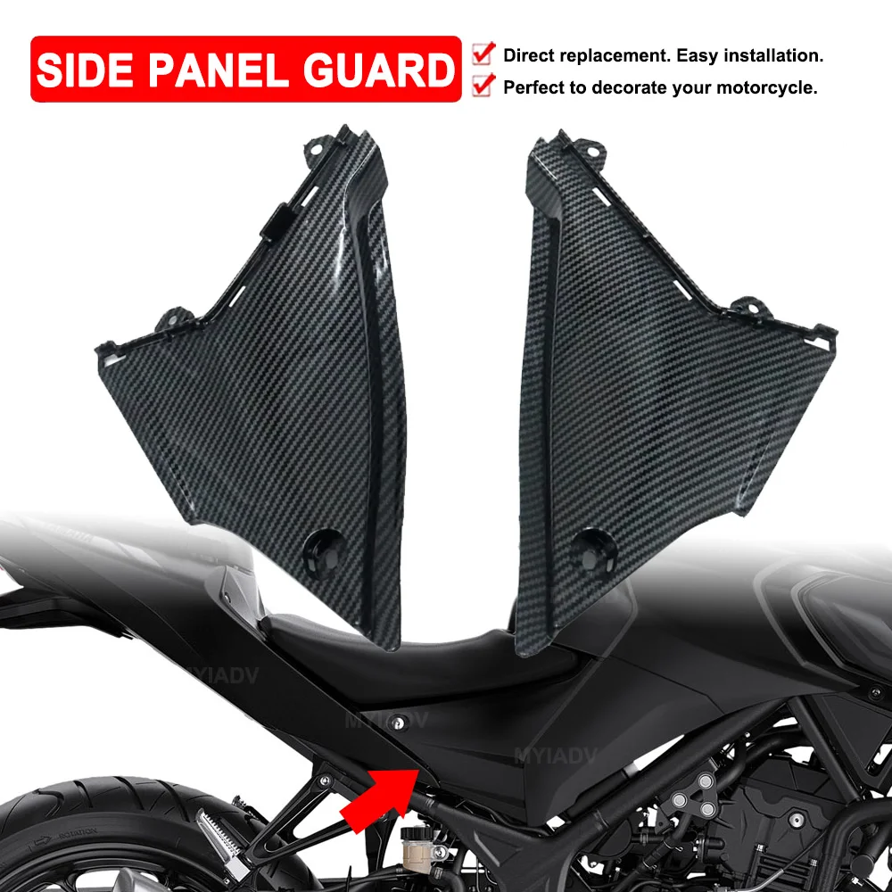 

Motorcycle Side Panel Guard Frame Cover For Yamaha MT03 MT-03 MT 03 2020-2023 2024 Left Right Fairing Trim Protector Accessories