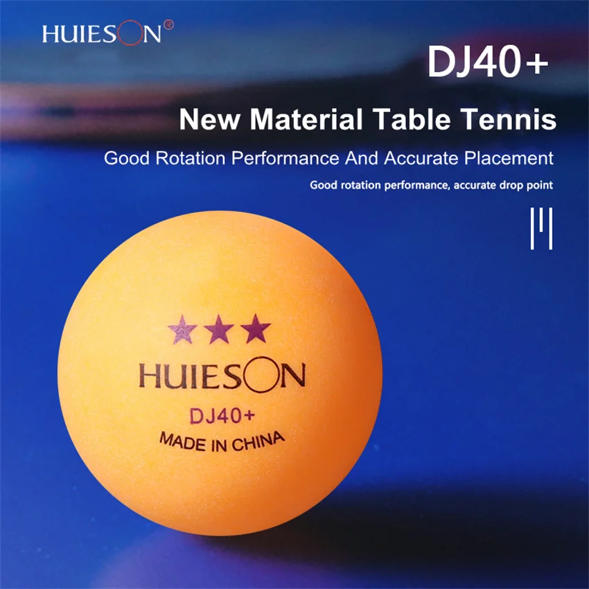 Huieson-pelotas de Ping Pong profesionales, Material ABS, DJ40 + 3 estrellas, nuevo