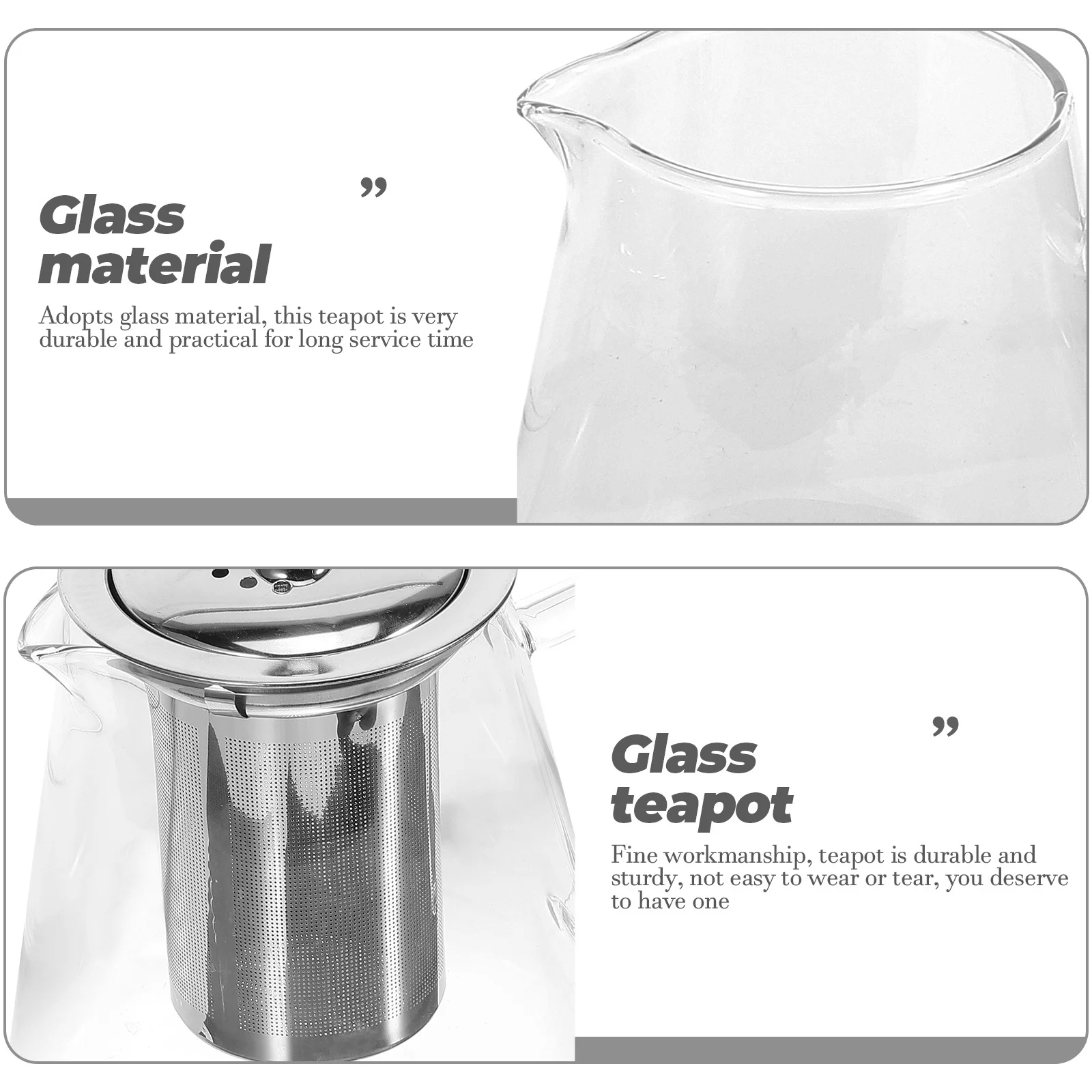 

Стеклянный чайник, утолщенный, термостойкий, прозрачный чайник, съемный заварочный чайник, листовой чай, кофе, травяная медицина, прочный