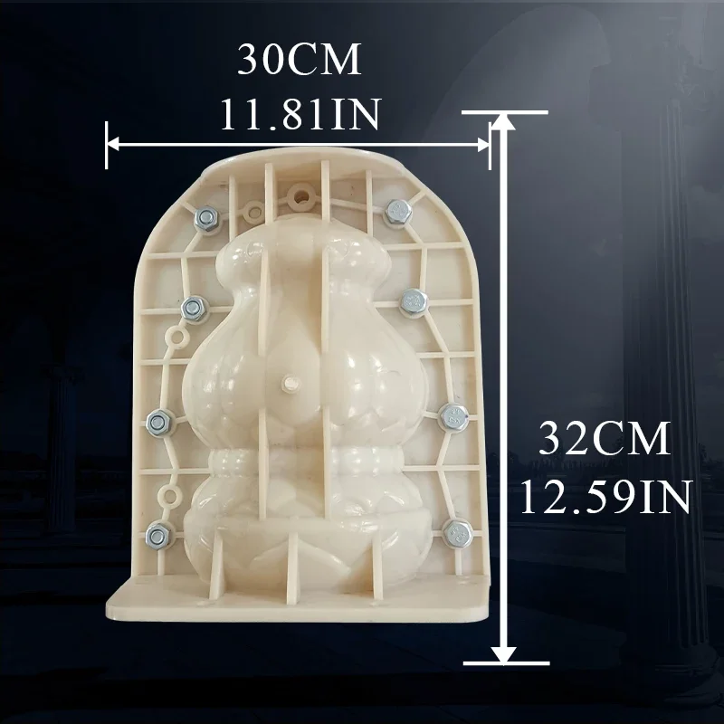 ABS GRC Cute DIY Die Casting Animal Statue - round Ball Fish Bird Peacock Cement Concrete for Villa Home Balcony Gardening