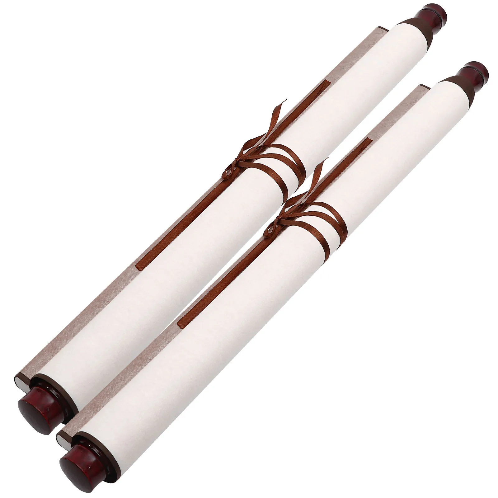 

2pcs Blank Hanging Scroll Paper Premium Portable Calligraphy Art Scroll For Writing Painting Office Decoration